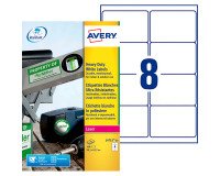 Etiqueta ultra resistente láser 99,1 x 67,7 mm Avery L4715-20 blanca - Paquete de 160