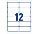 Etiquette ultra résistante laser 99,1 x 42,3 mm Avery L4776-20 blanche - Pochette de 240