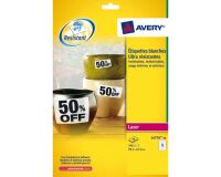 Etiquette ultra résistante laser 99,1 x 42,3 mm Avery L4776-20 blanche - Pochette de 240