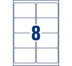 Etiquette ultra résistante laser 99,1 x 67,7 mm Avery L4715-20 blanche - Pochette de 160