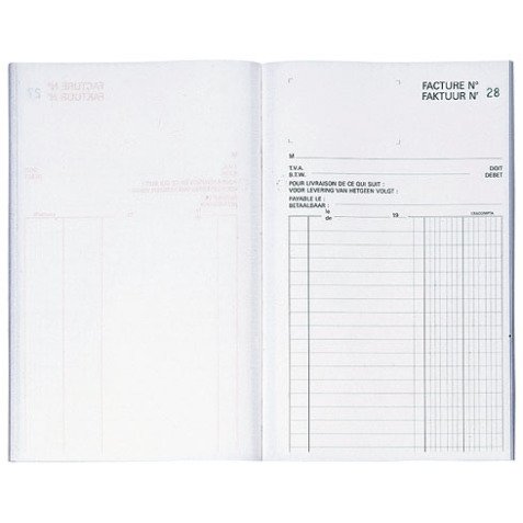 Auto-copying register Exacompta "invoices" 210 x 135 mm 50-2