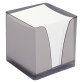 Bloc cube plexi avec une recharge papier blanc 90 x 90 mm - bloc de 580 feuilles