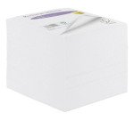 Recharge blanche supplémentaire pour bloc-cube plexi 90 x 90 mm