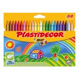 Ceras Plastidecor Bic - Caja de 24 surtidos