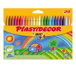 Ceras Plastidecor Bic - Caja de 24 surtidos