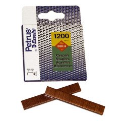 Caja de 1200 grapas de grueso cobreadas 530/4 Petrus