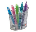 Metal pencil holder Alba Mesh colour