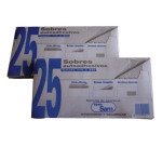 Sobres 110 x 220 mm con ventana derecha 90 g Sam - Paquete de 25