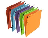 Suspension files Ultimate by L'Oblique in kraft assorted colors for cabinets 33 cm normal bottom