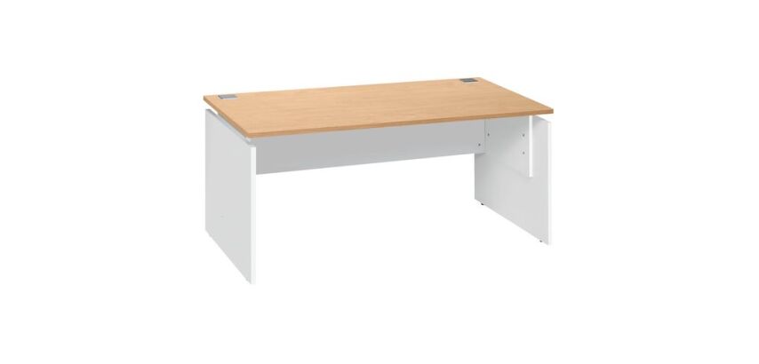 Bureau droit Ineo chêne clair L 160 cm
