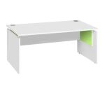 Bureau droit Intuitiv' réglable en hauteur piètement plein bois