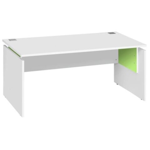 Mesa recta regulable Intuitiv 160 cm Blanco Verde