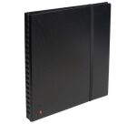 Porte-cartes de visite Exacompta polypropylène 252 x 280 mm noir - 320 cartes