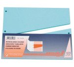 Intercalaires neutres Trapèze carton coloré - Paquet de 100