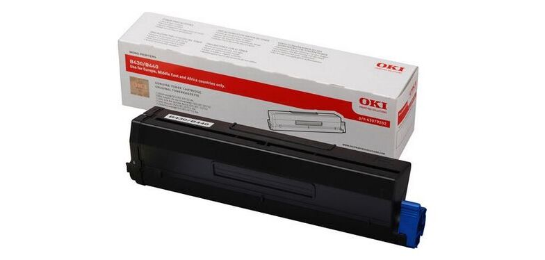 Toner Oki 44574702 noir pour imprimante laser
