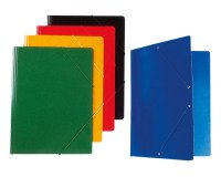 Carpeta con gomas color Negro brillante