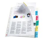 Fundas separadoras con 6 pestañas A4 Esselte