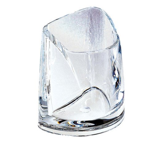 Plastic pen holder Cristal colourless