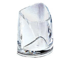Plastic pen holder Cristal colourless
