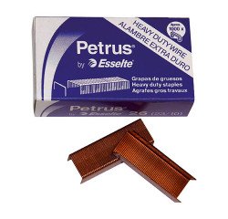 Grapas Petrus 23/10 cobreadas Caja de 1000