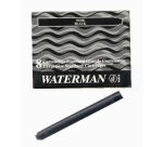 Recambio estándar tinta para pluma Waterman color negro - Caja 8 Cartuchos