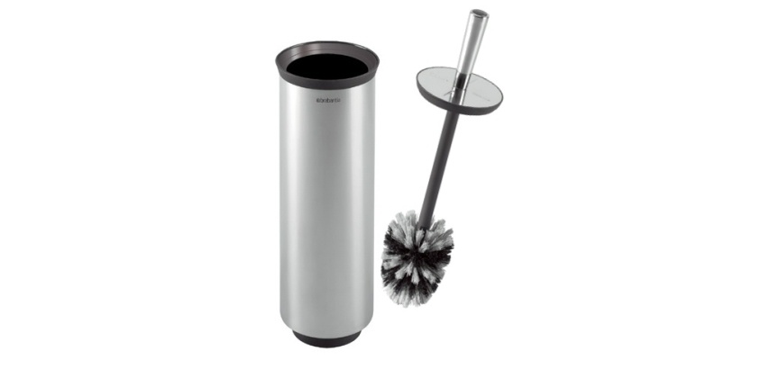 Combiné brosse WC inox Brabantia Profile