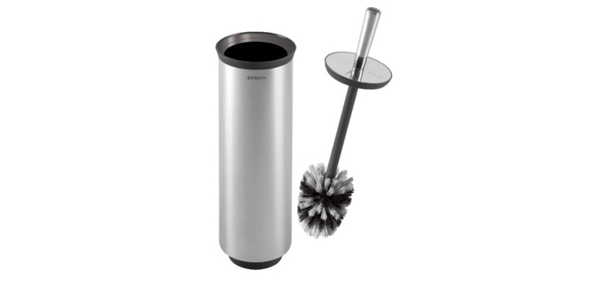 Combiné brosse WC inox Brabantia Profile