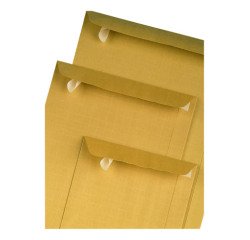 Bolsas papel kraft armado cuarto prolongado - Paquete de 100