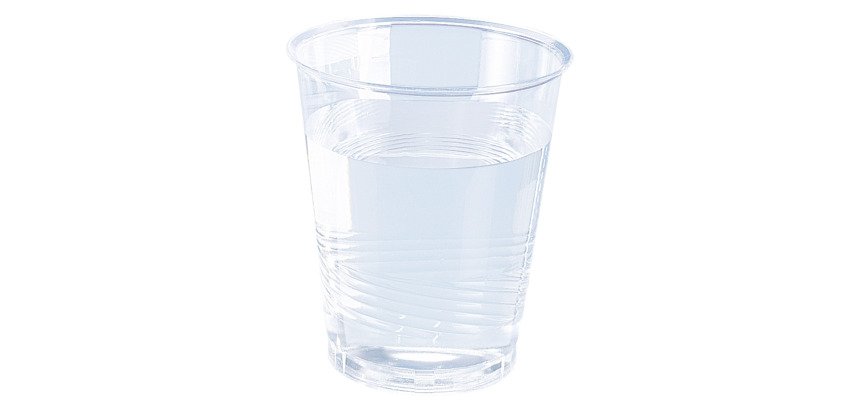 Vasos de plástico transparente 22 cl - Paquete de 100