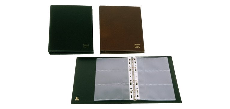 Tarjetero Formato Cuarto PVC negro Grafoplás