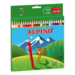 Caja de 24 lápices de color Alpino