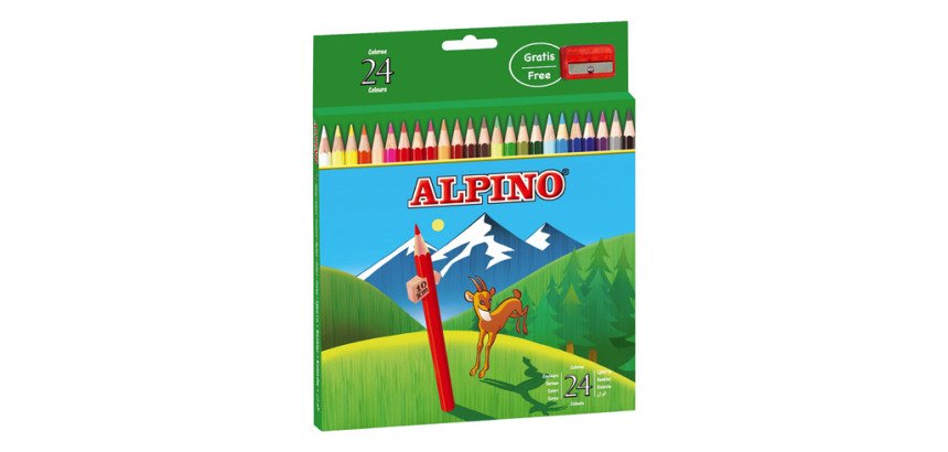 Caja de 24 lápices de color Alpino