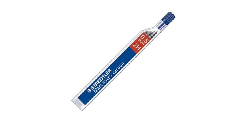 Tubo de 12 minas Mars Micro 0,5 mm 2H Staedtler