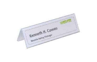 Paquete 25 Portanombres Mesa 61x210 mm