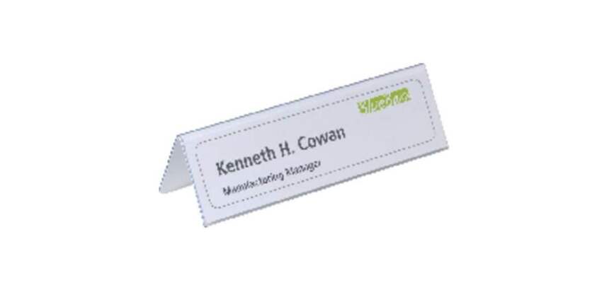 Paquete 25 Portanombres Mesa 61x210 mm