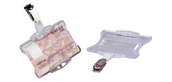 Portanombres de pinza/cinta multifuncional Durable