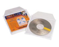 Fundas adhesivas PVC liso para envío de CD'S - pack de 10