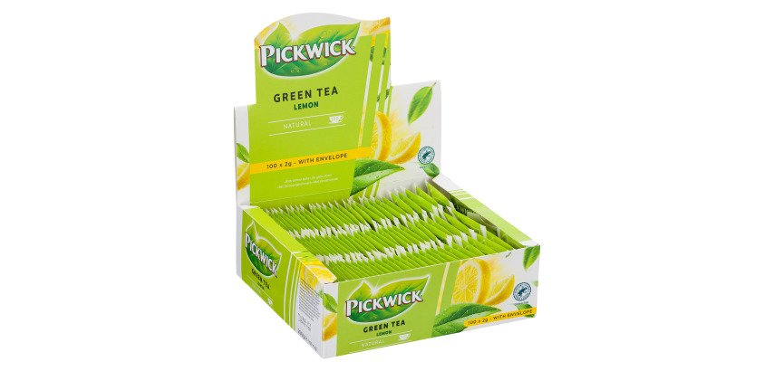 Pickwick Lemon Green Tea - Box of 100 Bags