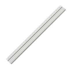 Regla metálica de aluminio 30 cm Faibo
