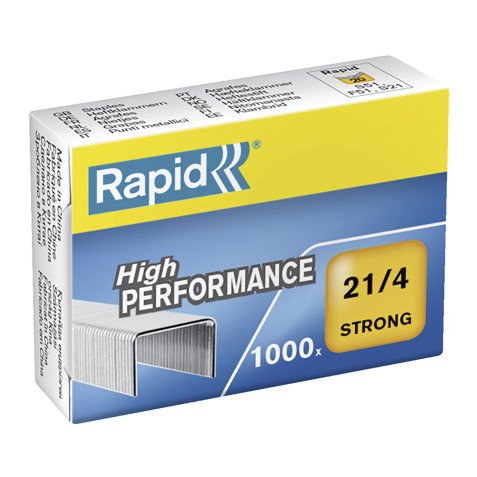 Box of 1000 staples Rapid 21/4 galvanized Strong