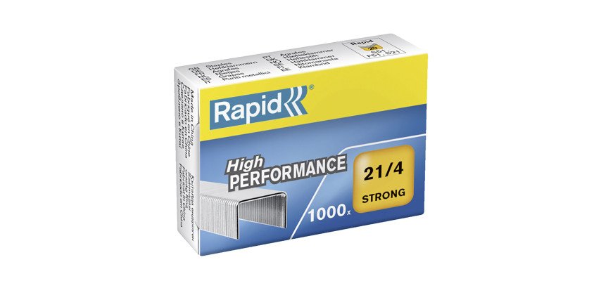 Box of 1000 staples Rapid 21/4 galvanized Strong