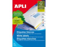 Etiquetas para impresora 105 x 70 mm Apli 1292- Caja 100 Hojas