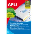 Etiquetas para impresora 64,6 x 33,8 mm Apli 1263- Caja 100 Hojas