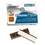 Box of 1000 staples Rapid 21/4 galvanized Strong