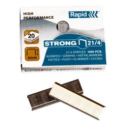 Box of 1000 staples Rapid 21/4 galvanized Strong