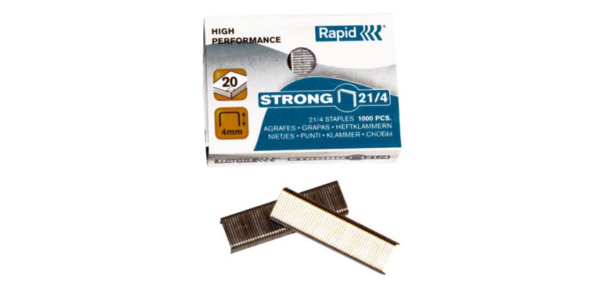 Agrafe Rapid 21/4 galvanisée - Boîte de 1000