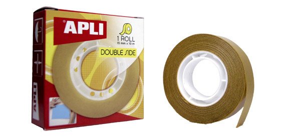 Cinta adhesiva doble cara 15 x 10 Apli