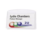 Boîte de 20 badges Avery sans attache 60 x 90 mm