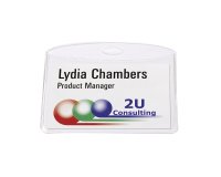 Doos 20 badges Avery zonder clip 60 x 90 mm