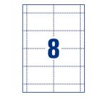 Boîte de 20 badges Avery sans attache 60 x 90 mm